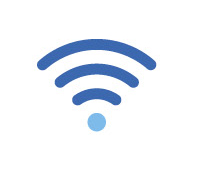 Icon showing a WiFi symbol