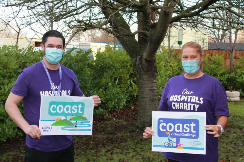 Tommy Harrington and Janine Evans from Our Hospitals Charity
