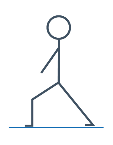 Example diagram of the calf stretch exercise 