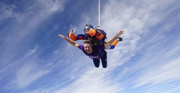 Ben Murphy, head of our hospitals charity skydiving