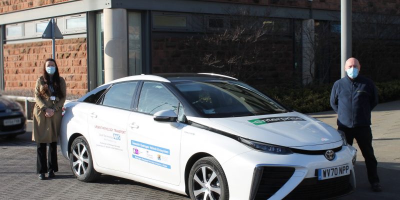 The trust's new hydrogen car
