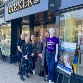 Lisa Meehan from Our Hospitals Charity along with the team at Barkers of Northallerton