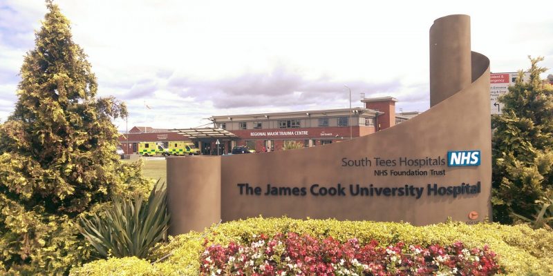 Main entrance at James cook Hospital
