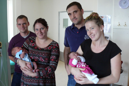 Two new arrivals on the midwifery-led unit