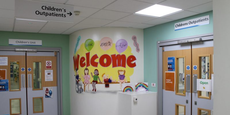 Friarage children's hub entrance