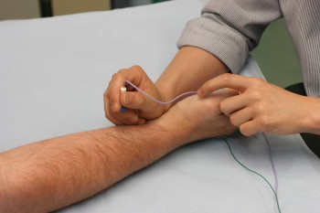 Diagnostic test on arm
