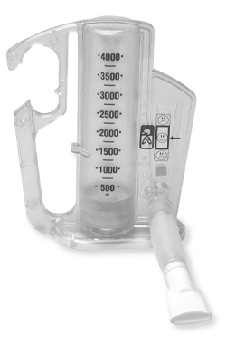 An incentive spirometer