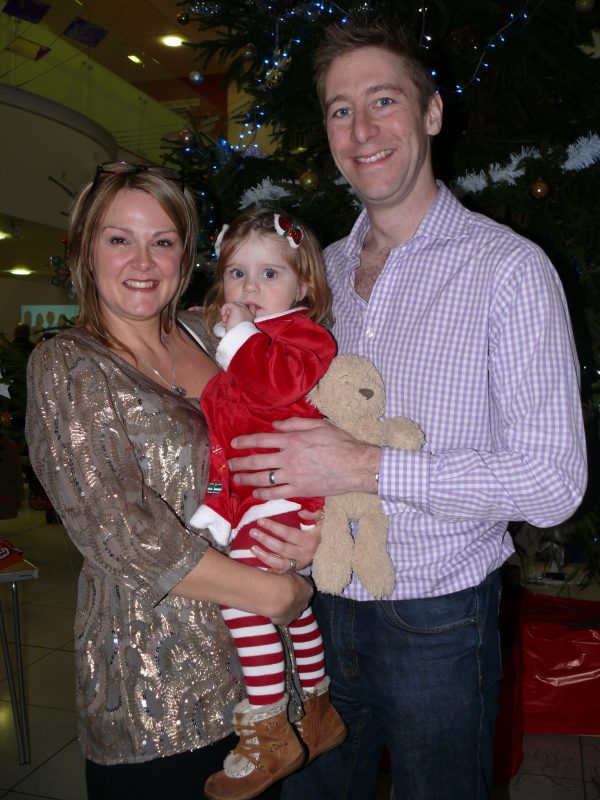 Rebecca and David Lampard with their daughter Grace