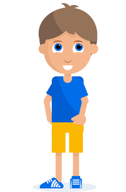 Graphic of a young boy