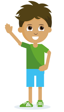 Graphic of a young boy