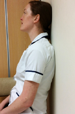 Deep neck flexion in sitting - South Tees Hospitals NHS Foundation Trust