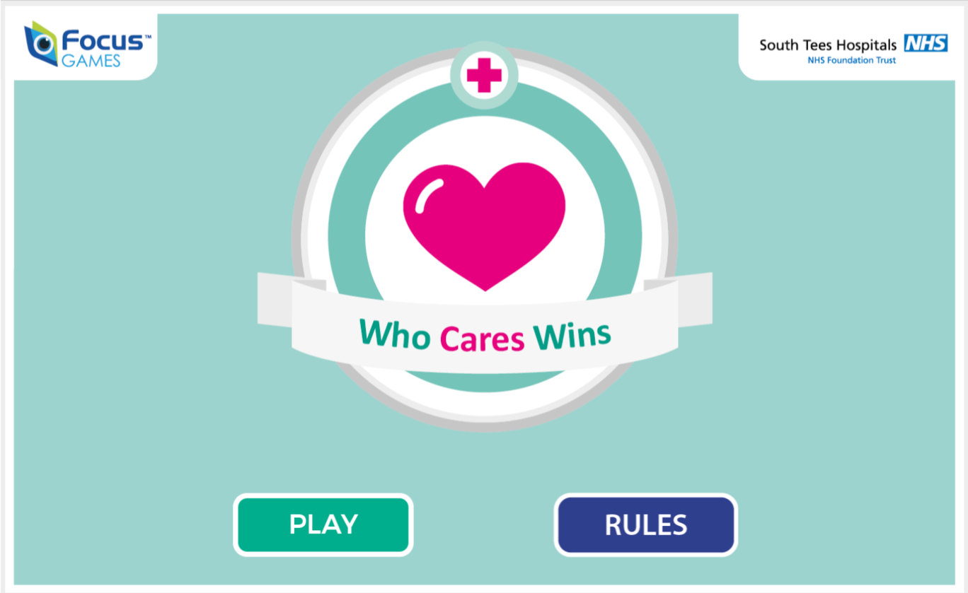 Who Cares Wins interactive online game