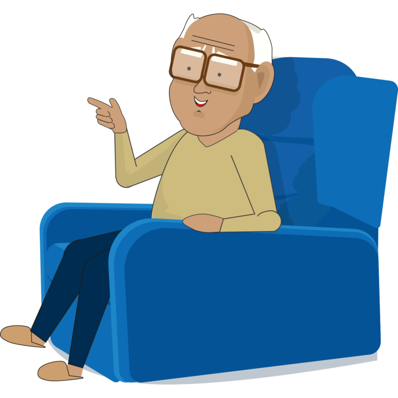 Image of older person in a chair
