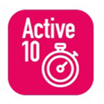 Logo for the Active 10 app