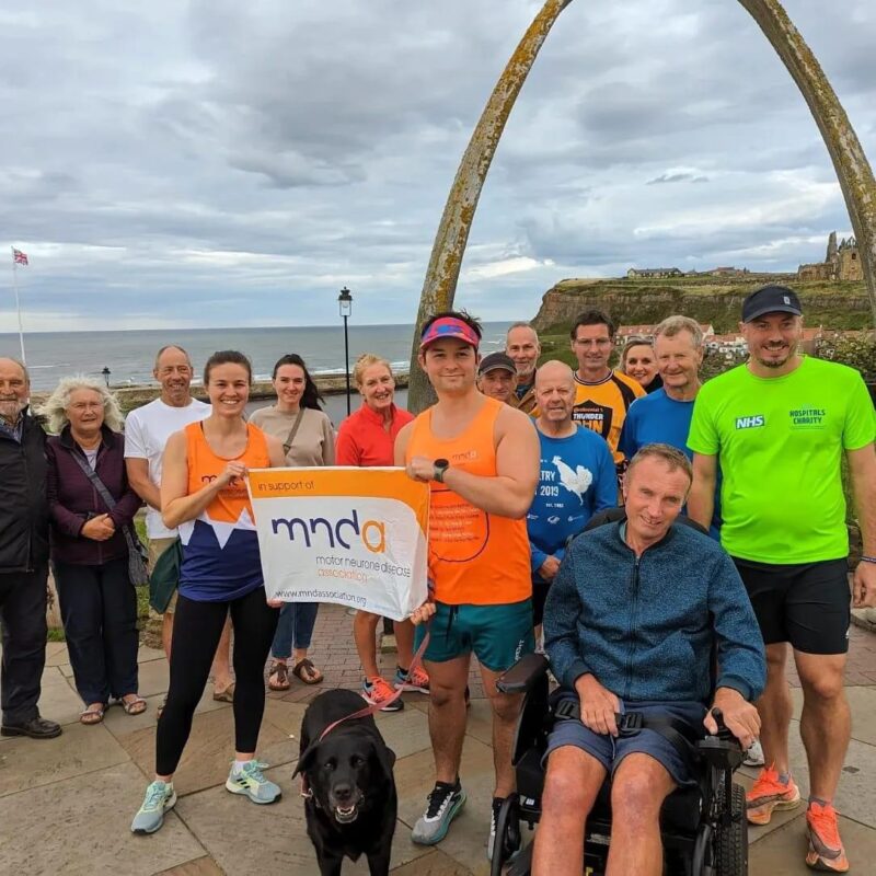 Harry Schofield, John Hunter, family and friends complete their MND 7in7 challenge