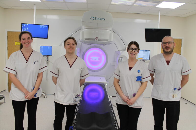 James Cook's radiotherapy department staff