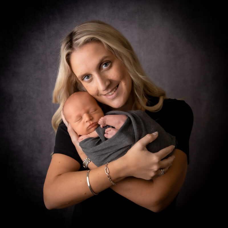 Charlotte Cooney and her son Ellis.