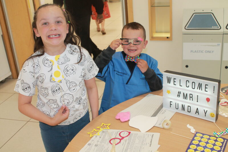 Children enjoying the MRI Fun Day