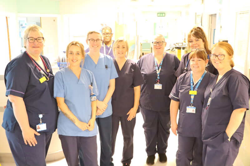 The neonatal nursing team at the University Hospital of North Tees