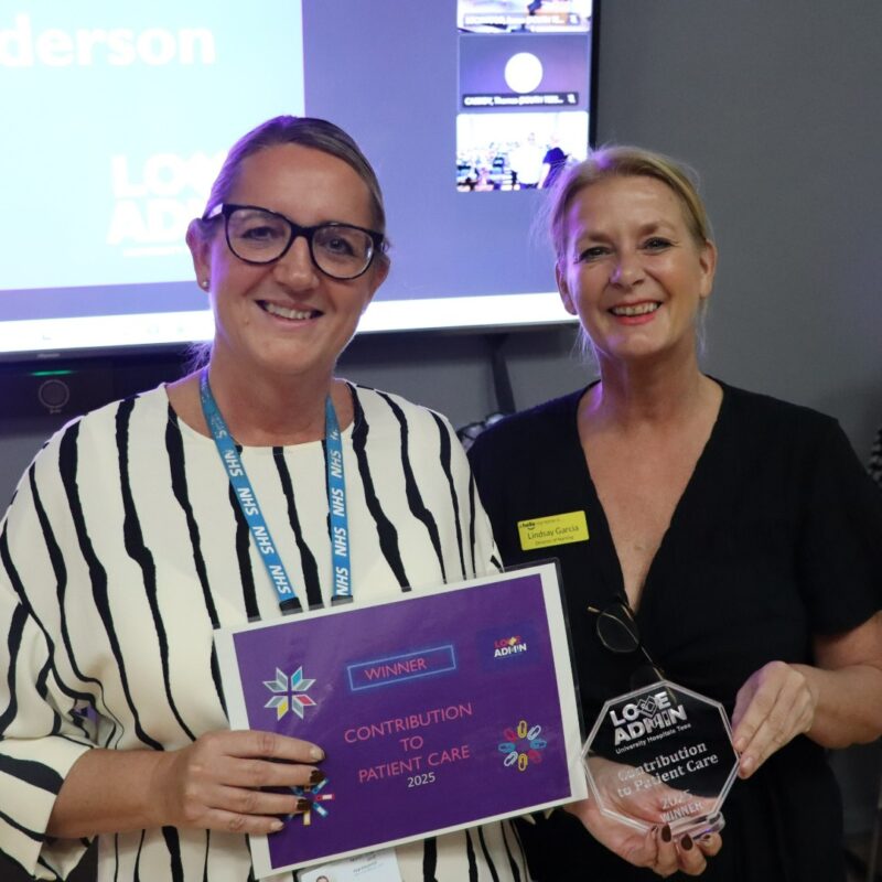 Nicola Anderson and Lindsay Garcia