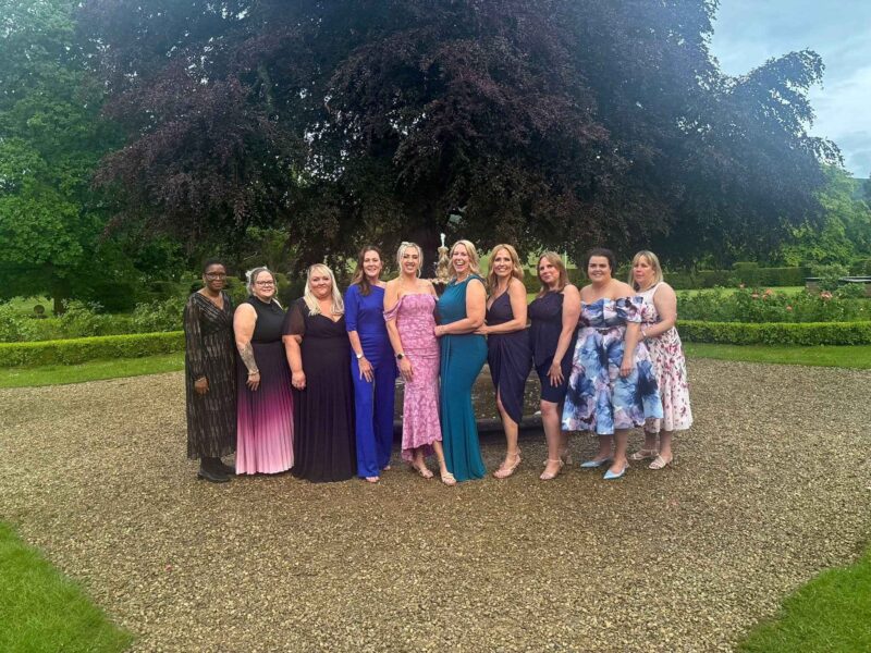 lung cancer team at the lung cancer charity ball