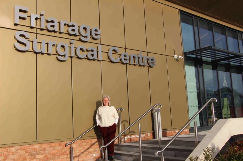 Danielle Gash outside the Friarage Surgical Hub