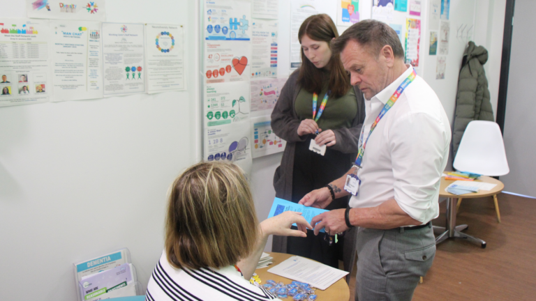 Staff in the new people hub