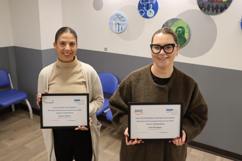 Project implementation lead Natalie Williams and Project implementation lead Amy McTaggart