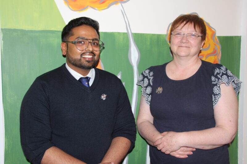 Christy Vijay and Helen Simpson
