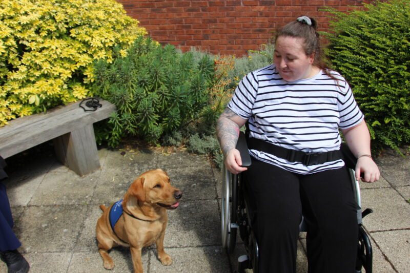 Rebecca Garnett with Kyro