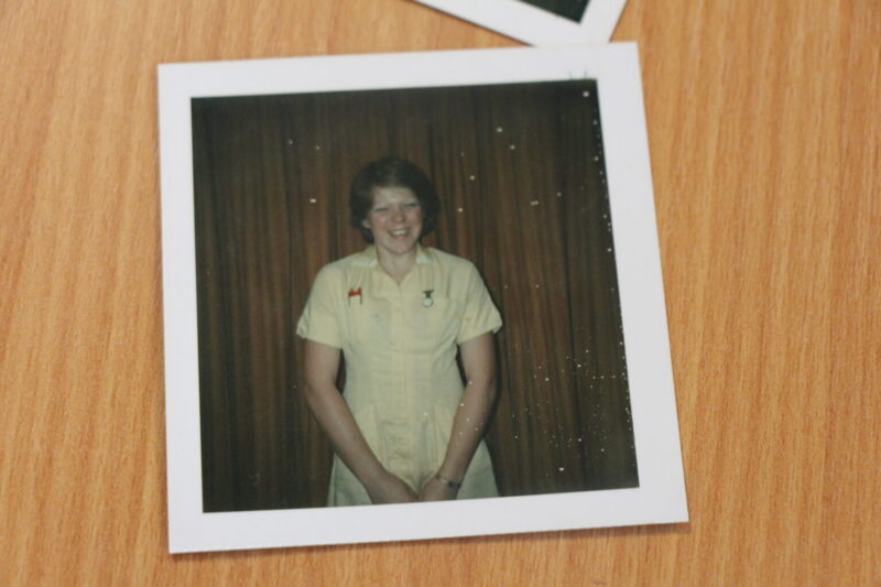 Janet Alderton in cadet uniform
