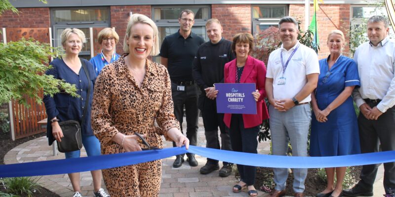 Steph McGovern with the team at James cook
