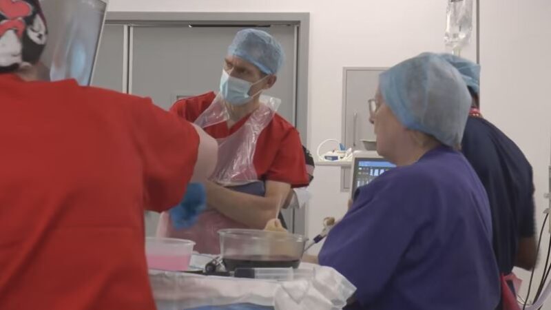 POEM surgery taking place in theatres