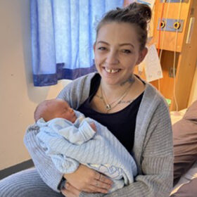 Lauren Buxton with baby Anthony website banner