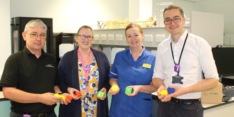 • Clinical technologist Tony Alton, Joanna Henfrey, Lead nurse Cathy Brammer and Dave Ferguson (left to right)