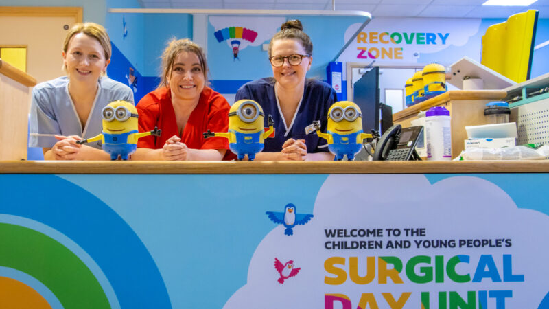 Children and young people's surgical day unit reception