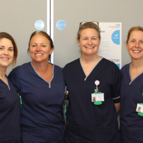 Lung cancer nursing team at The James Cook University Hospital