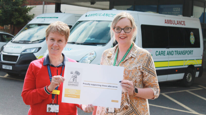 Sue Page CBE, chief executive (left) and associate HR business partner Mícheála Buist