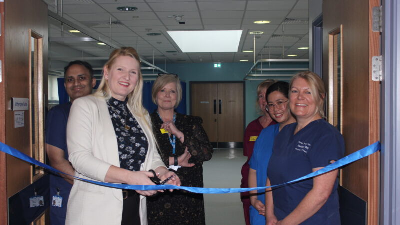 Redcar endoscopy ribbon cutting for official opening