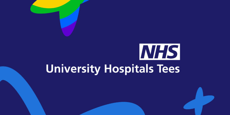 University Hospitals Tees branding