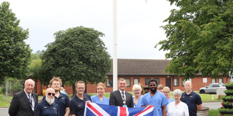 University-Hospital-of-Hartlepool-flag-raising