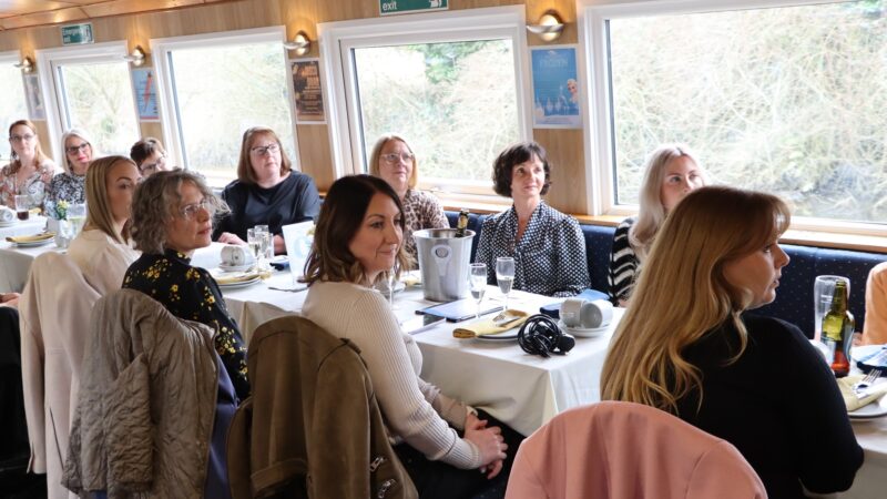 a group of women enjoying a celebration event