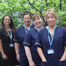 Michelle Stamp, Janet Leight, Emma Lunn and Emma Coakley