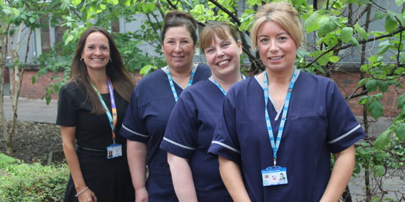 Michelle Stamp, Janet Leight, Emma Lunn and Emma Coakley