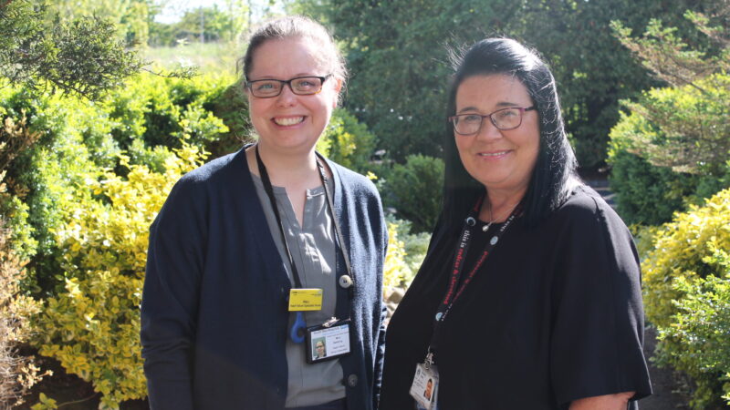 Heart failure nurse consultant Mary Sweeting and Jane Cousins