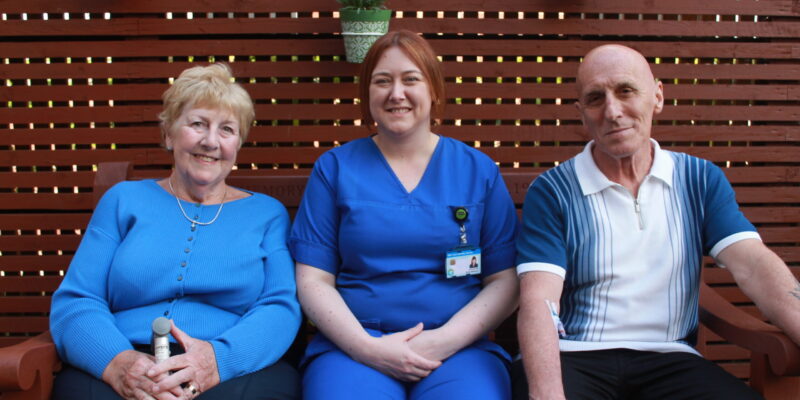 Elizabeth Askins, Donna Wiseman and David Mitchell