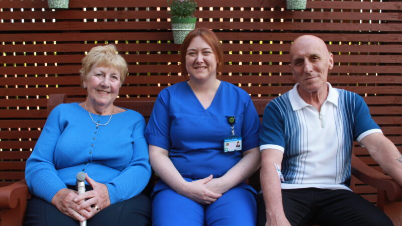 Elizabeth Askins, Donna Wiseman and David Mitchell