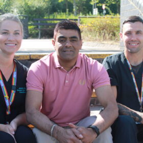 Jessica Beck, Mazar Khan and recovery navigator Steven Sherwood