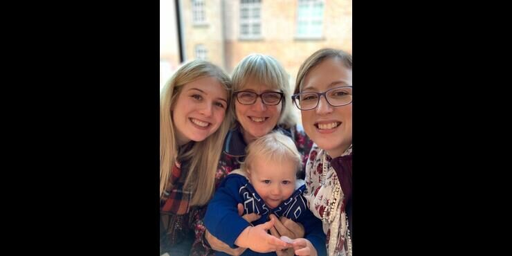Avril, Judith Webster, Helen Wilson and Helen’s son