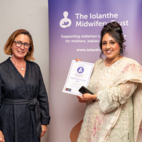 Afshan Ali (pictured right) with her award
